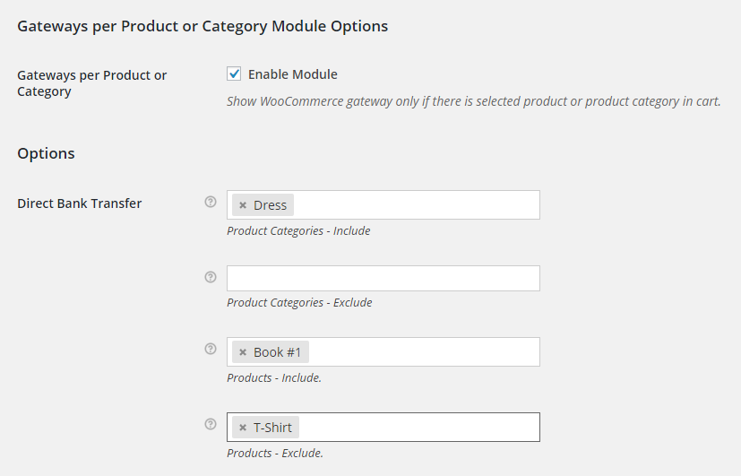 WooCommerce Payment Gateways per Product or Category