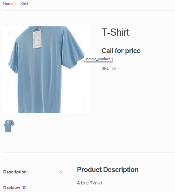 WooCommerce Call for Price - Frontend